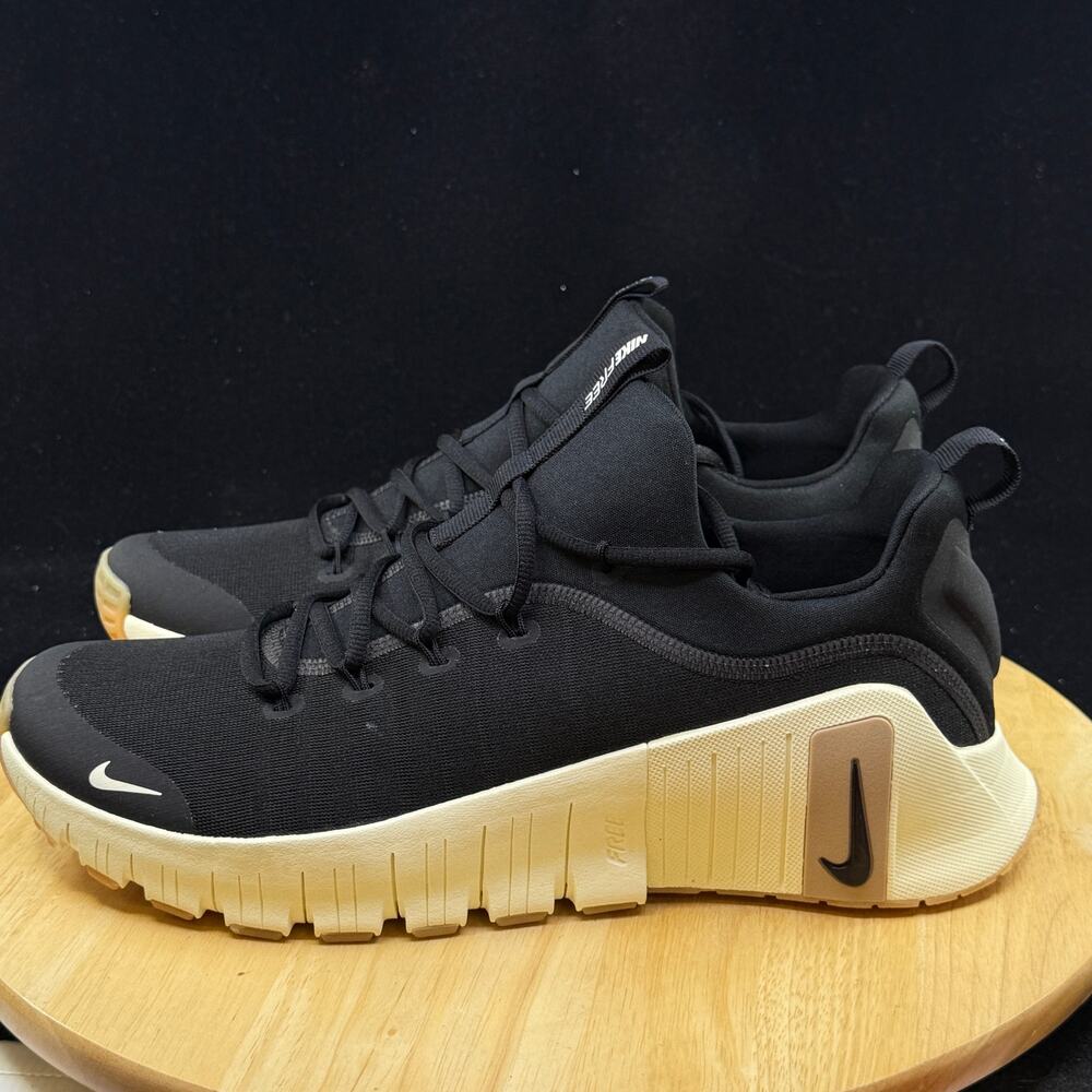 Nike Free Metcon 6 Mens Sz 11.5 Black Coconut Milk Training Shoes FJ7127 010 NEW - Picture 3 of 9